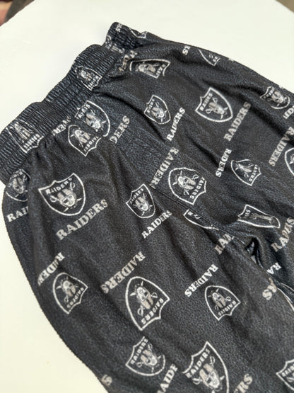 NFL Raiders Pajama Pants Youth Size 8
