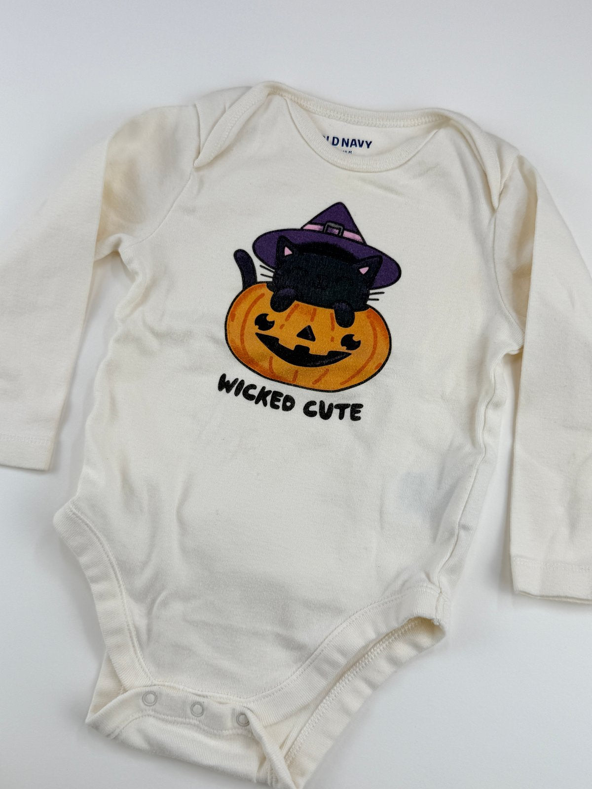 Old Navy Wicked Cute Halloween Bodysuit 12-18M