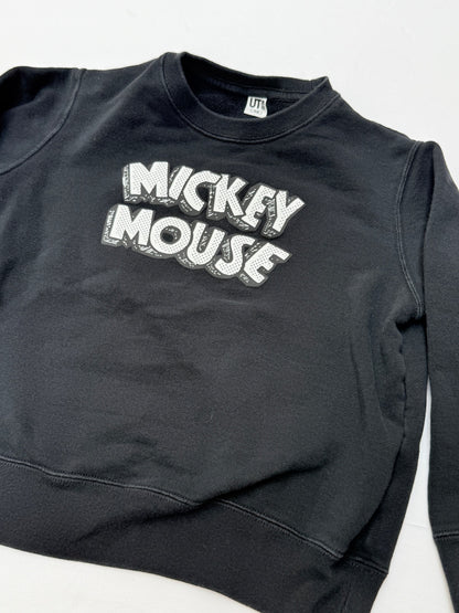 Uniqlo UT Mickey Mouse Black Sweatshirt Size 7-8