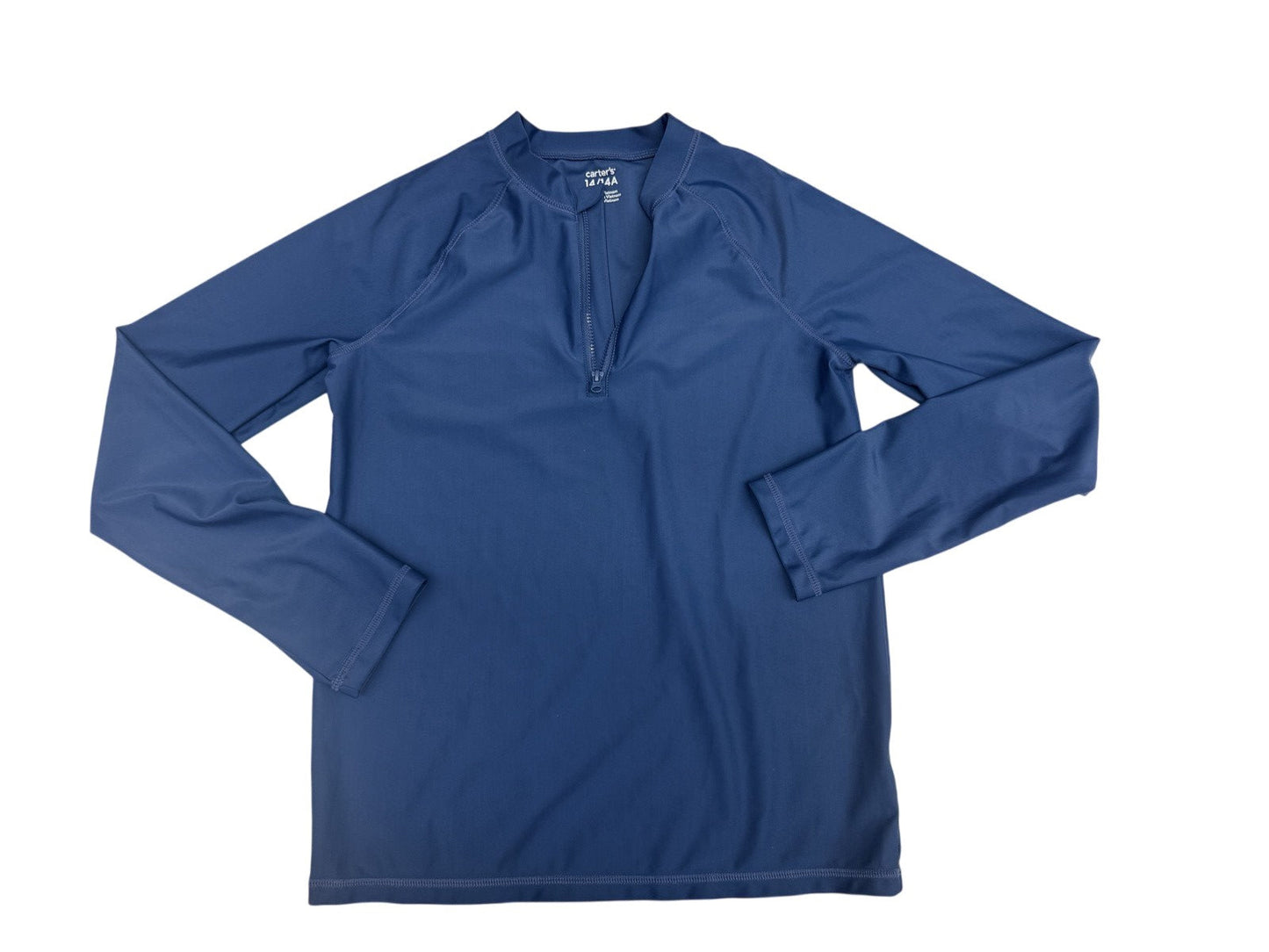 Carter's Blue Zip Rash Guard Size 14