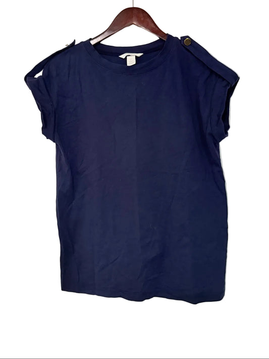 H&M Mama Navy Button T-Shirt Size S