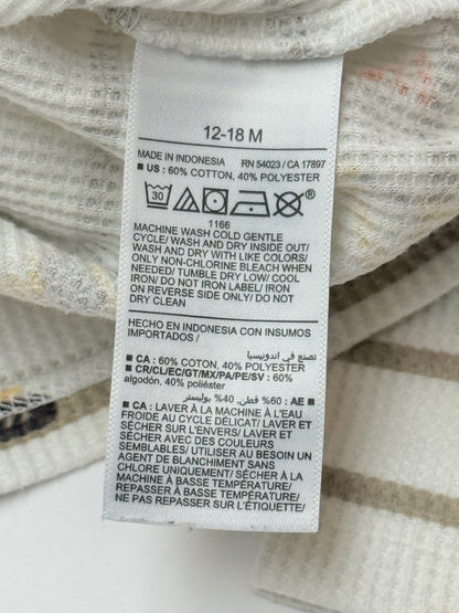 Old Navy Waffle Knit Truck Shirt 12-18M
