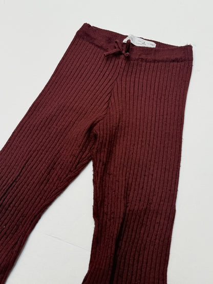 Zara Ribbed Flare Pants Size 5Y