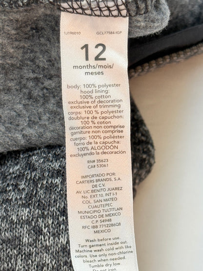 Carter's Knit Hooded Snowsuit 12M