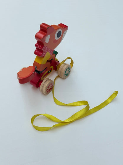Hape Wooden Pull Along Squirrel Toy