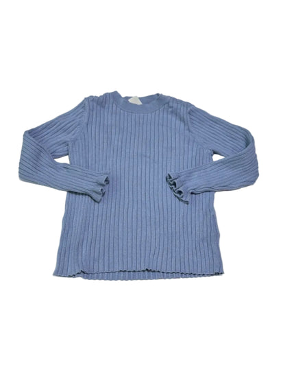 H&M Blue Ribbed Knit Top 4T