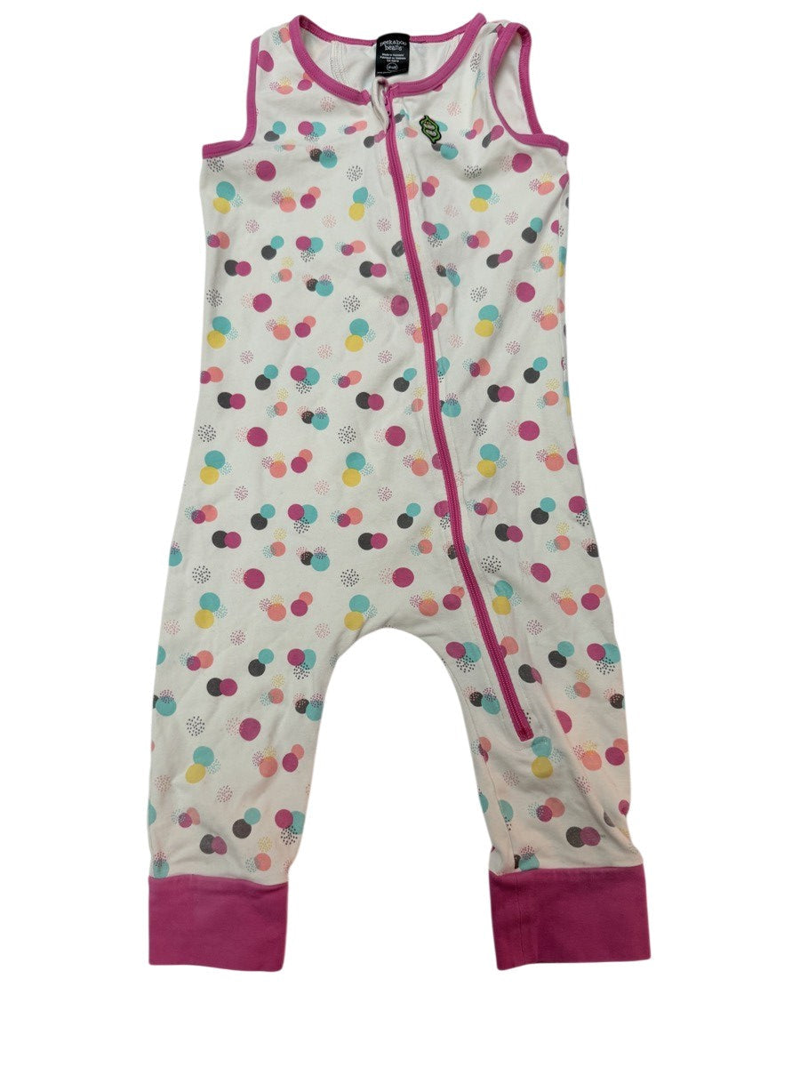 Peekaboo Beans Polka Dot Sleeveless Romper 18-24M
