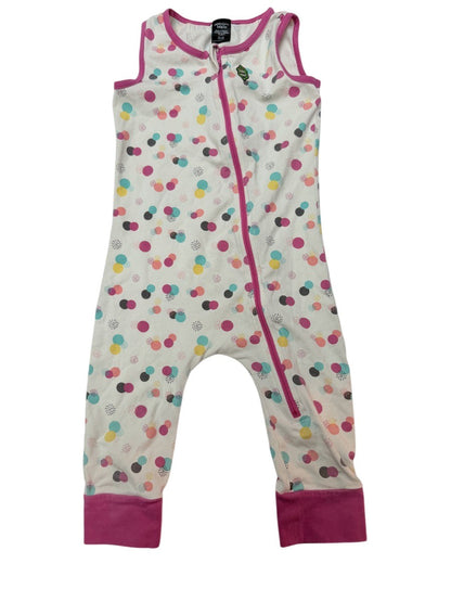 Peekaboo Beans Polka Dot Sleeveless Romper 18-24M