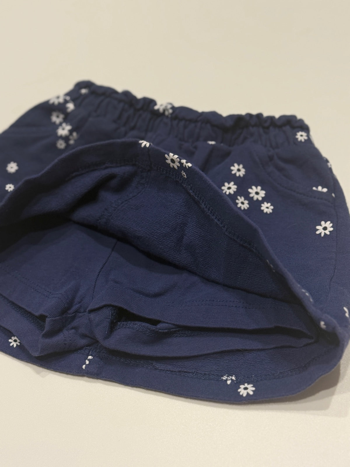 Pekkle Floral Navy Skort Skirt 12M