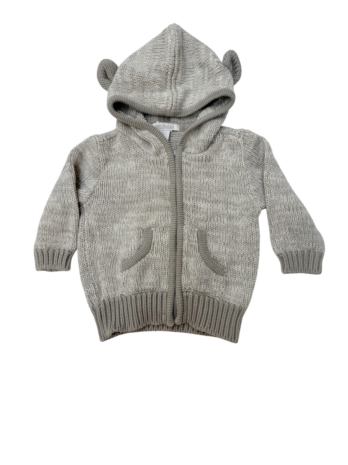 Restoration Hardware Baby Bear Hoodie Sweater 6-12M