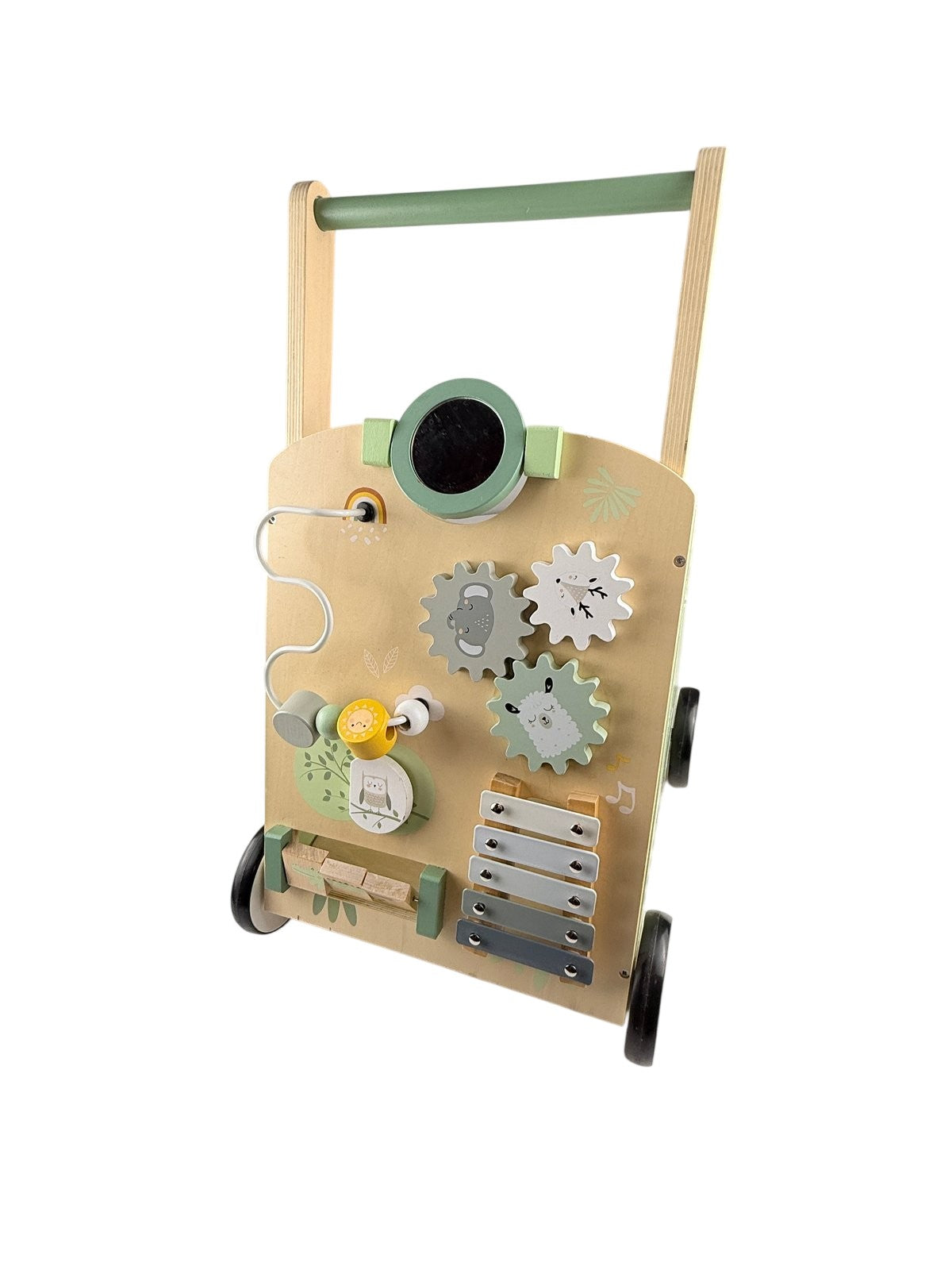 Coco Village - Wooden Activity Baby Walker Sage Green