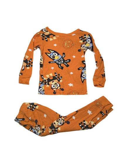 Bluey Halloween Skeleton Pajama Set 3T