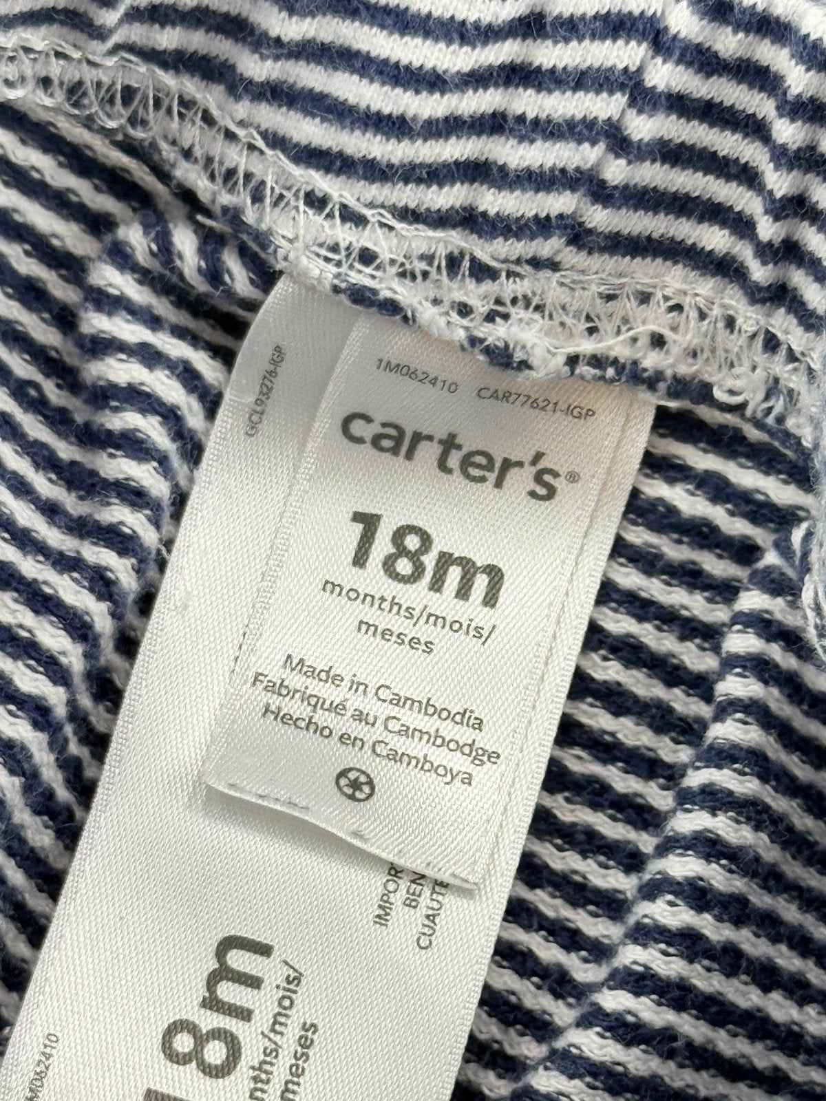 Carter's Navy Striped Joggers 18M