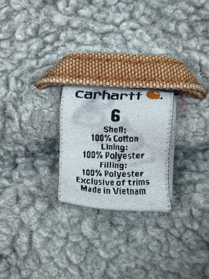 Carhartt Sherpa Lined Canvas Jacket Size 6
