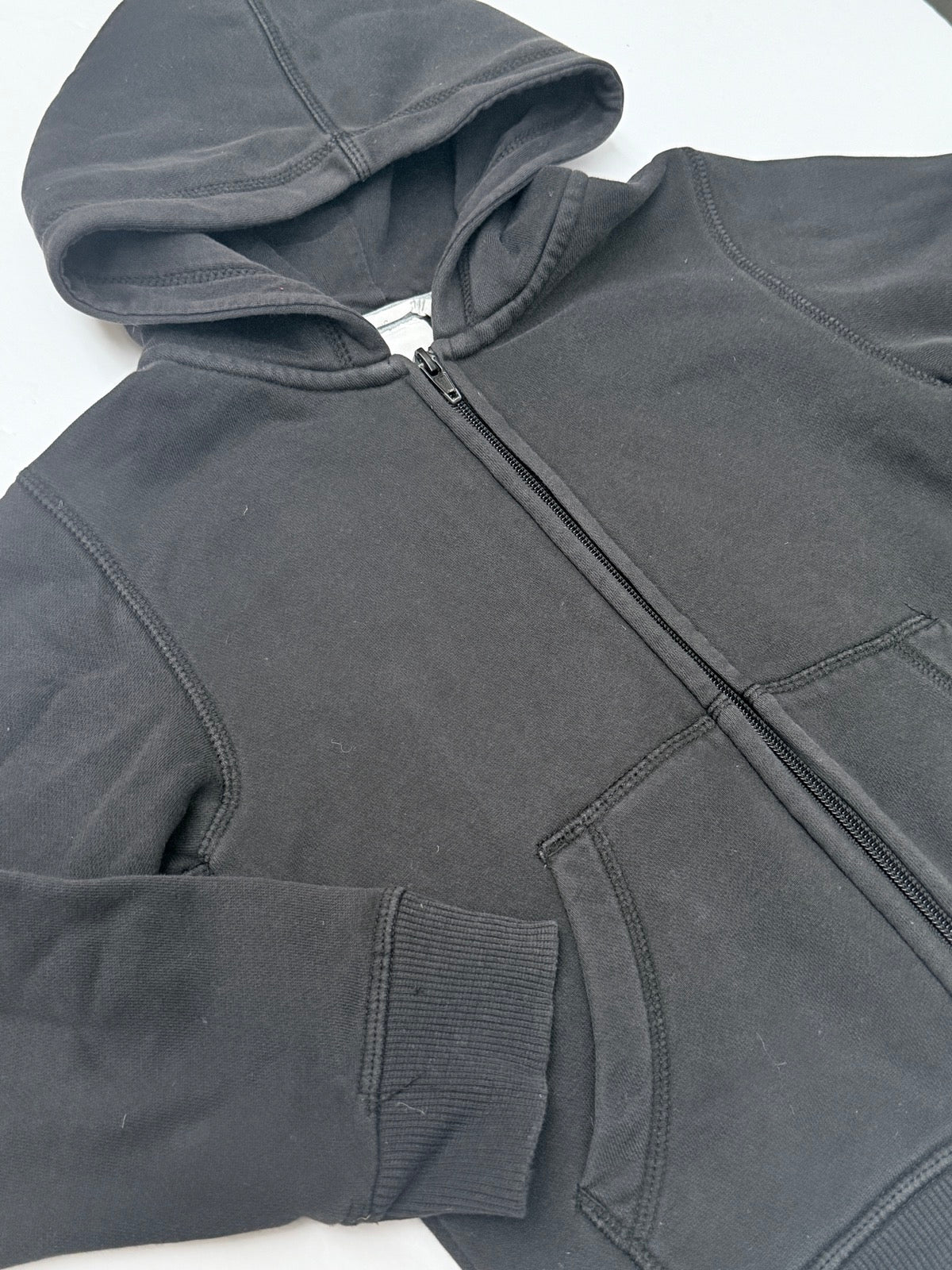 H&M Black Zip-Up Hoodie Size 4-5Y