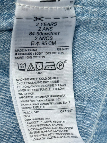 Gap Cable Knit Denim Dress 2T