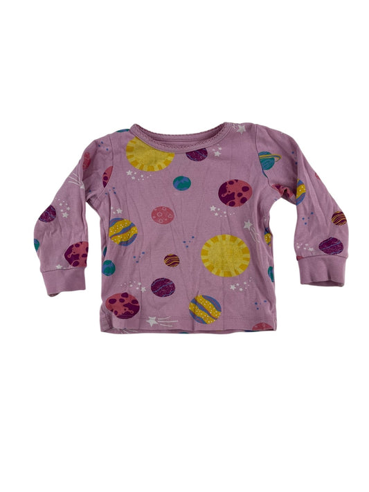George Space Planets Pink Pajama 12-18M