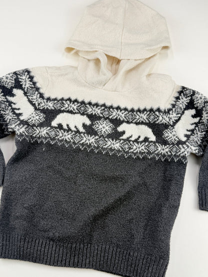 Old Navy Bear Fair Isle Hooded Sweater 2T