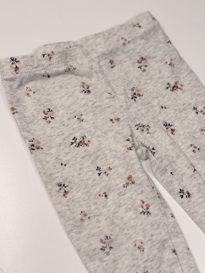 Carter's Gray Floral Leggings 6m