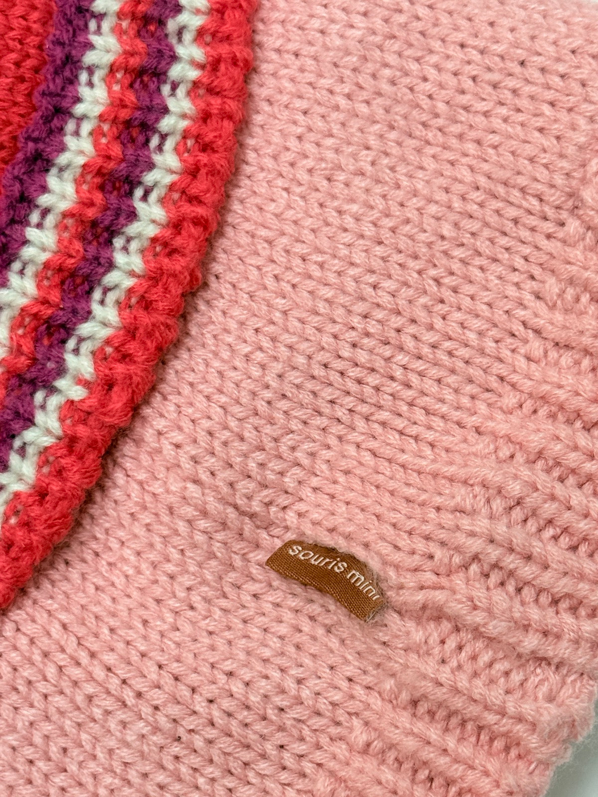 Souris Mini Knit Bear Trapper Hat 1-2Y