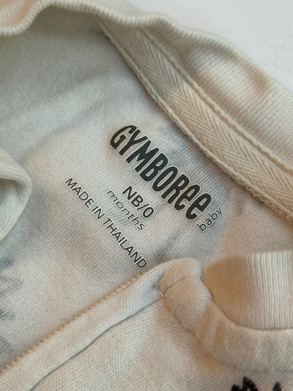 Gymboree Monster Footed Sleeper NB 0