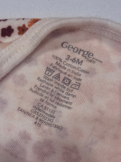 George Baby Floral Bodysuit 3-6M