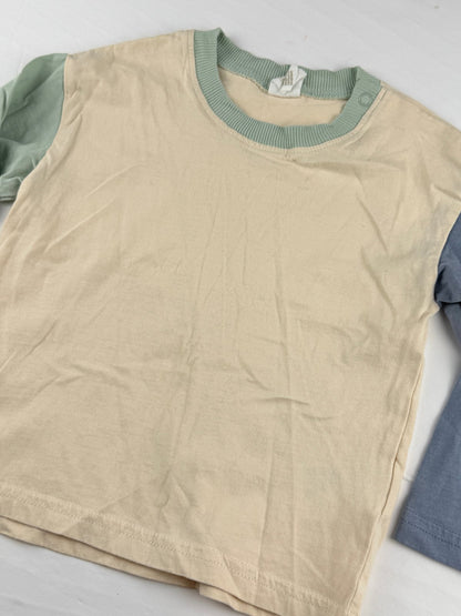 H&M Color Block Long Sleeve T-Shirt 2T