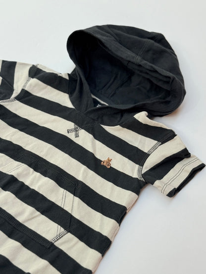 Baby Gap Striped Hooded Romper 6-12m