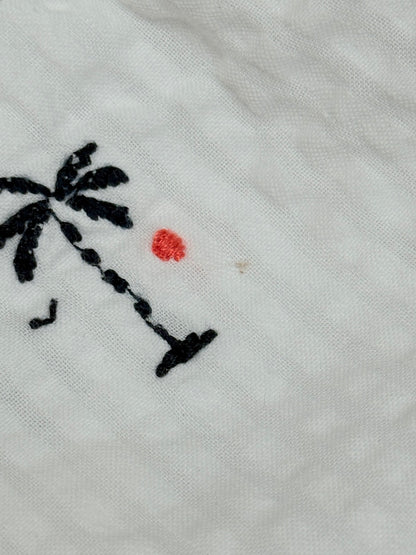 Next White Embroidered Seersucker Shorts 1.5-2y