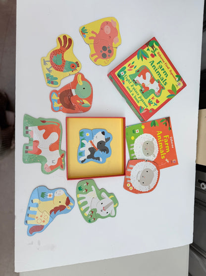 Usborne First Jigsaws Farm Animals Puzzle Book