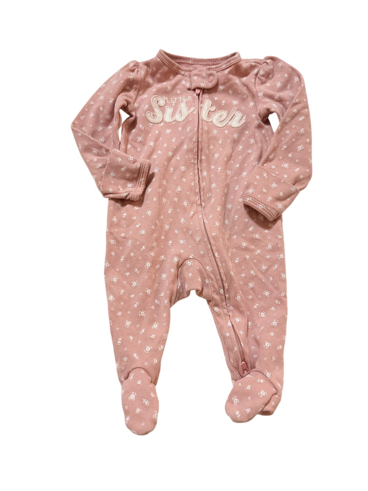 Carter's Little Sister Floral Footed Sleeper 3M
