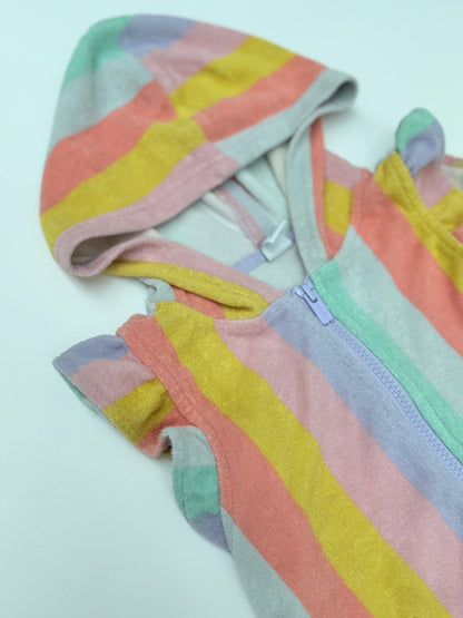 Old Navy Rainbow Stripe Terry Coverup Size 5T