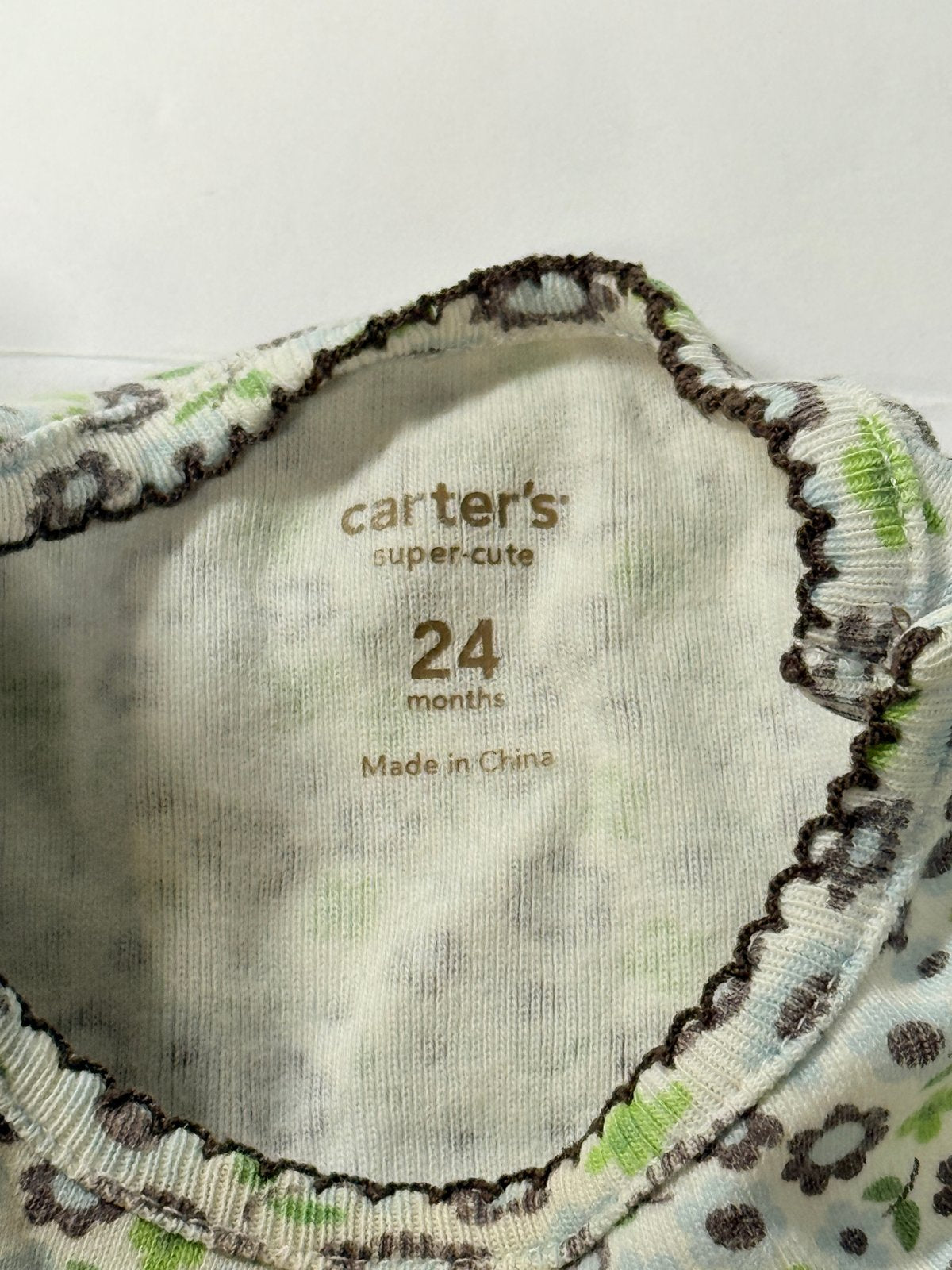 Carter's Floral Long Sleeve Bodysuit 24M