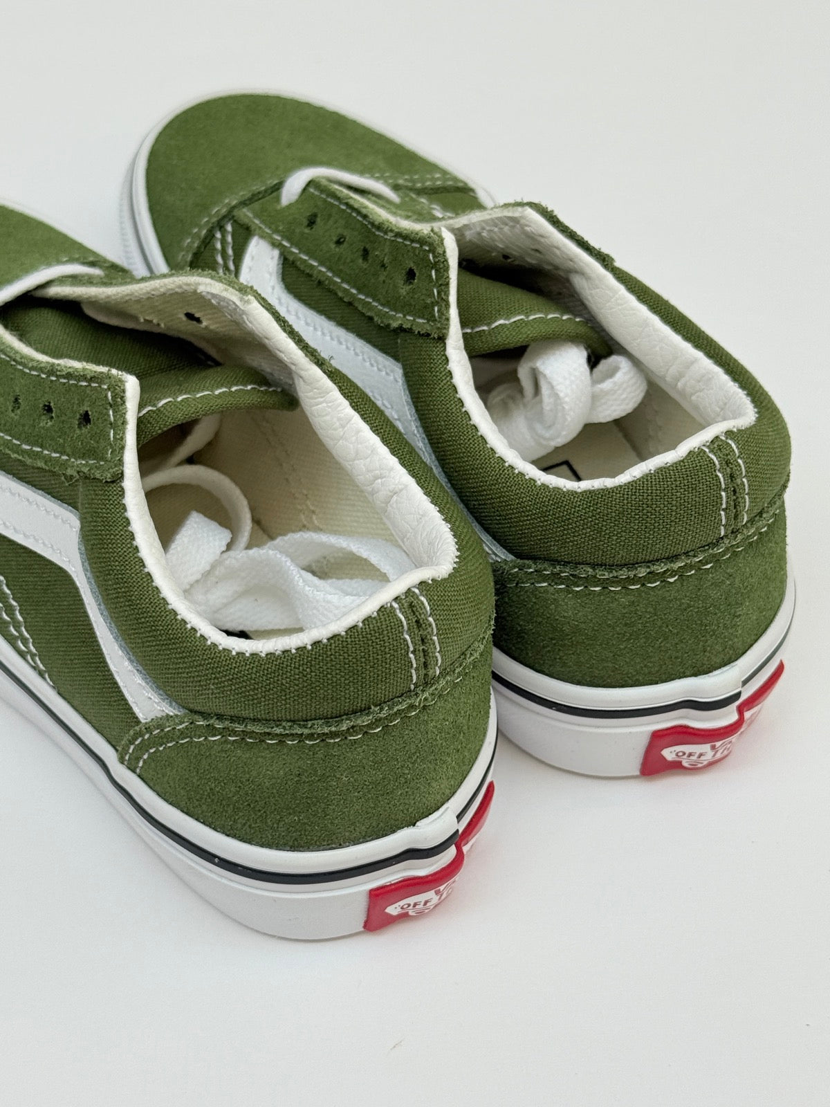 Brand New - Vans Old Skool Green Suede Sneakers Kids 11