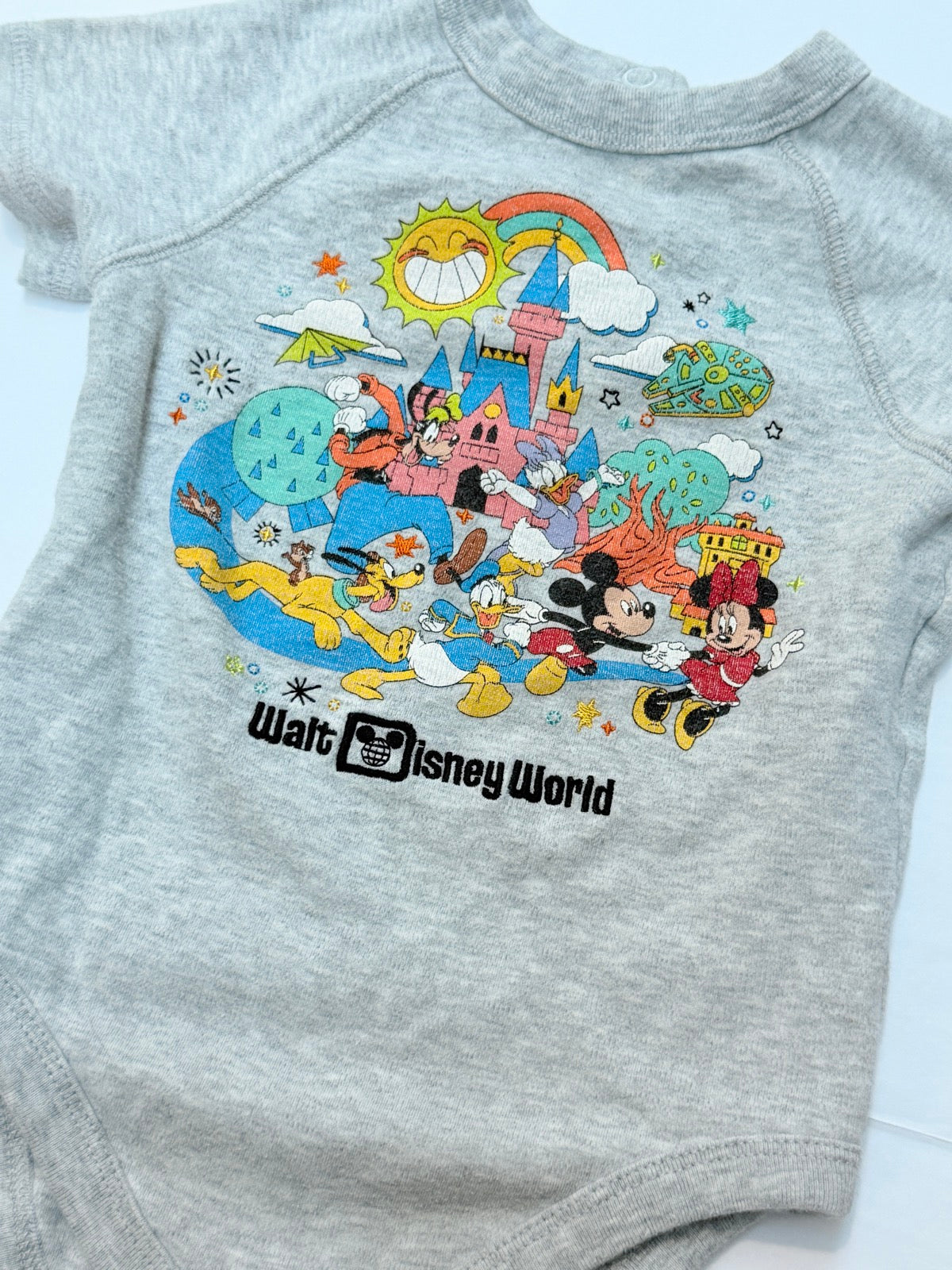Disney Baby Walt Disney World Gray Bodysuit 18-24M