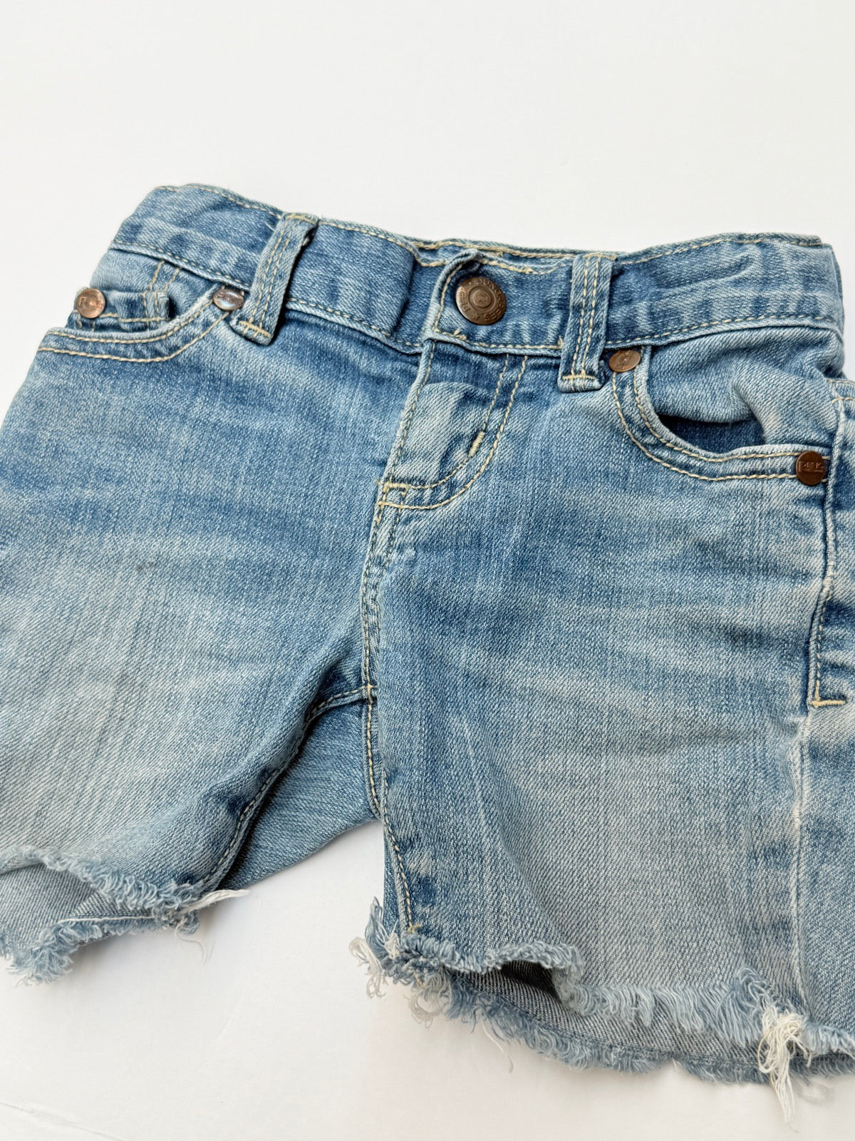 Peek Dungarees Distressed Denim Cutoff Shorts 3T