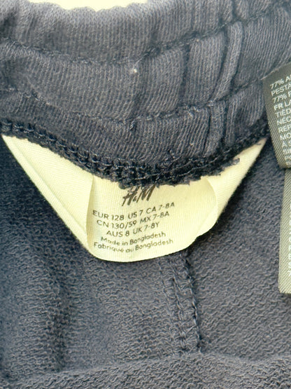 H&M Navy Cargo Shorts Size 7-8Y