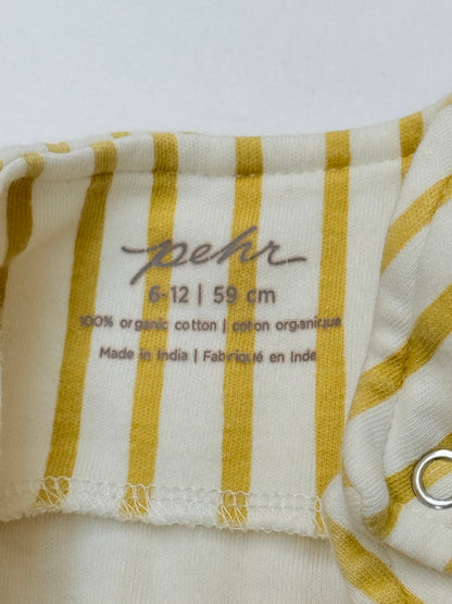 Pehr Organic Cotton Striped Romper 6-12M