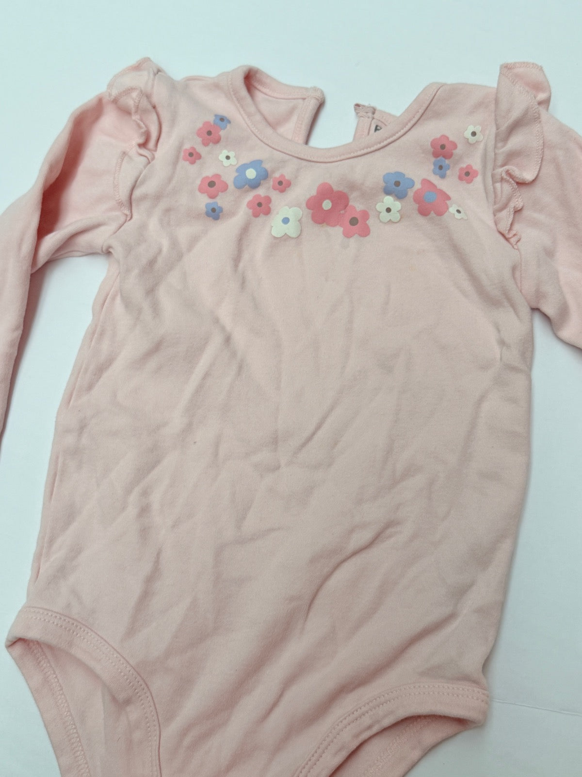 Pekkle Floral Ruffle Bodysuit 24M
