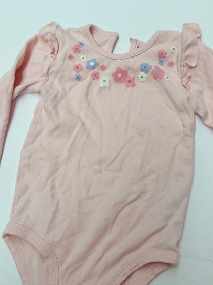 Pekkle Floral Ruffle Bodysuit 24M