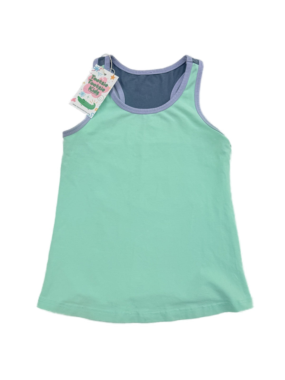 Peekaboo Beans Mint Racerback Tank Dress Size 6