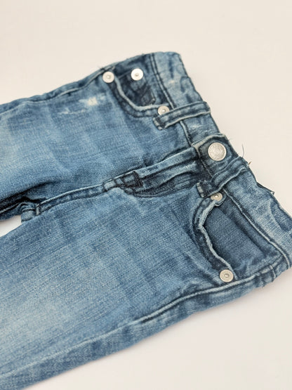 7 For All Mankind Sunny Crop Roll Jeans 12M