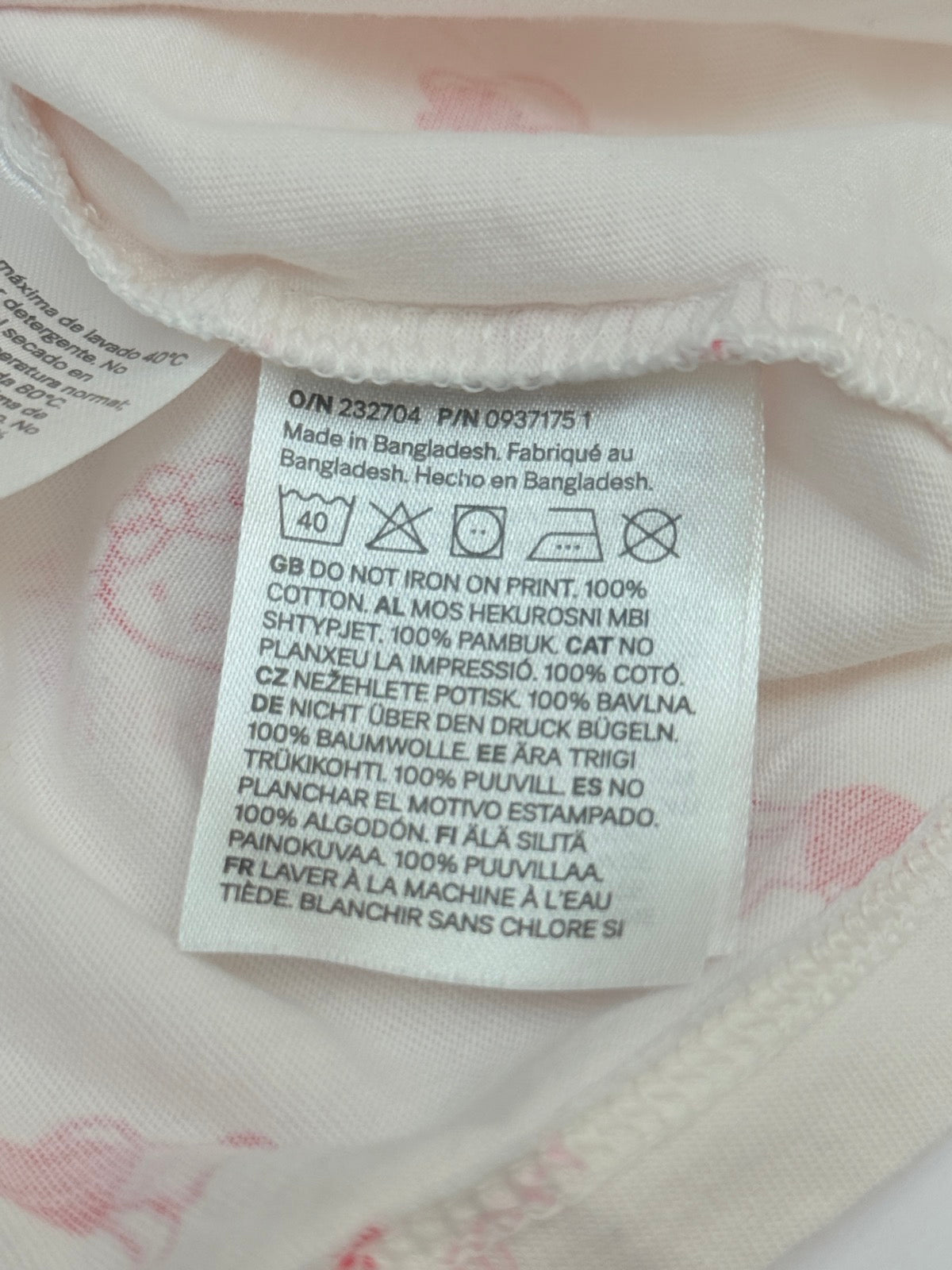 H&M Hello Kitty T-Shirt Girls Size 7