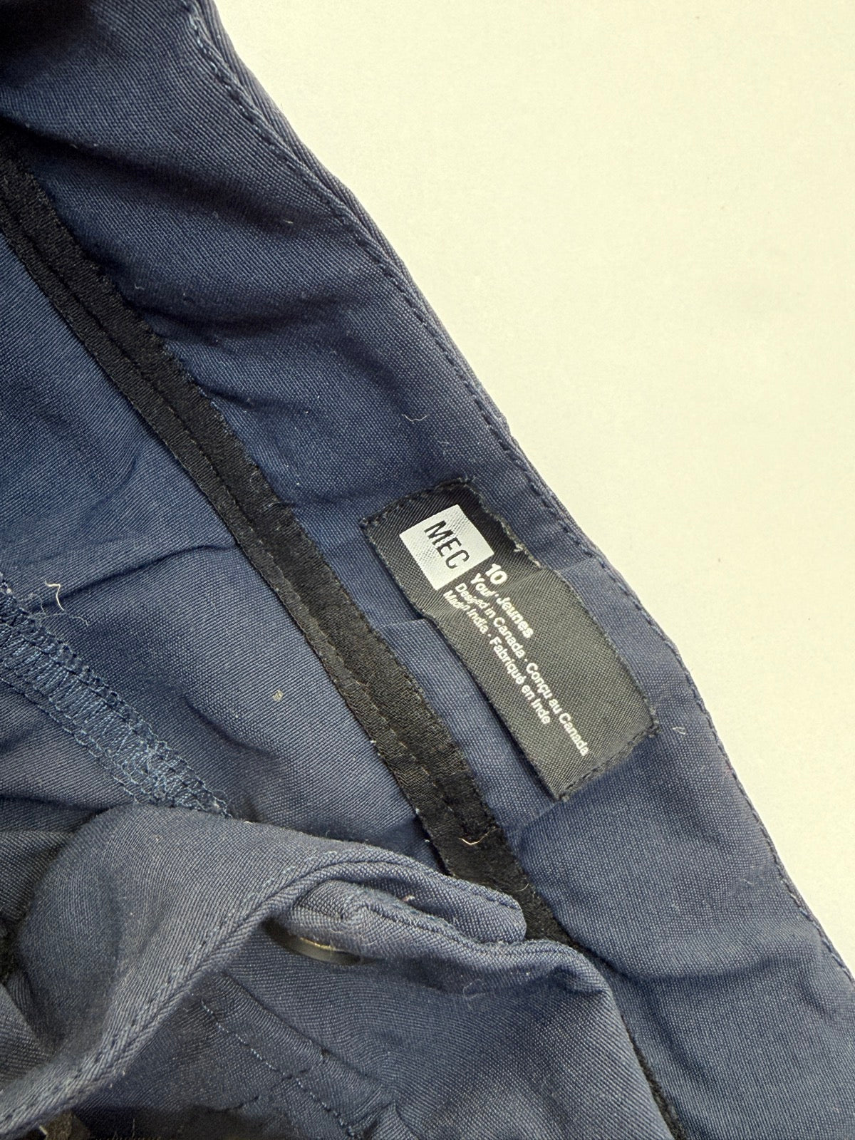 Navy Blue MEC Youth Hiking Pants Size 10