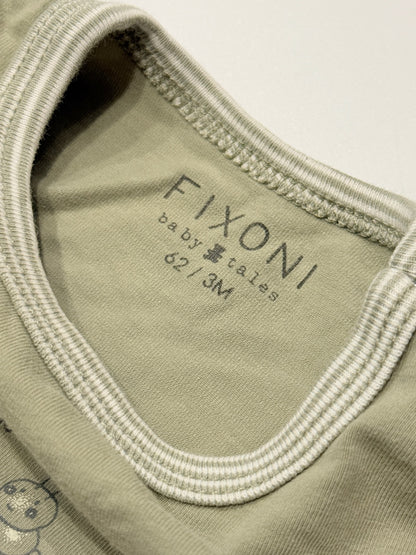 Fixoni Green Caterpillar Bodysuit 3-6M