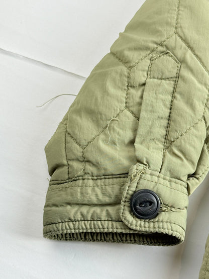 Zara Green Quilted Jacket Size 3-4Y