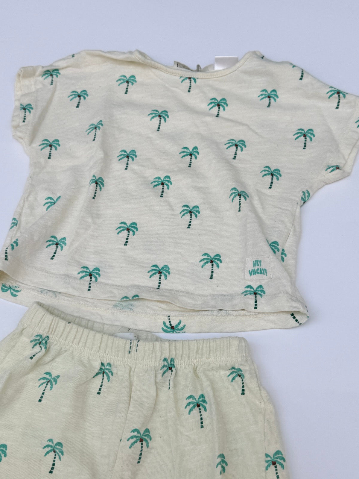 Zara Palm Tree T-Shirt Shorts Set 6-9M