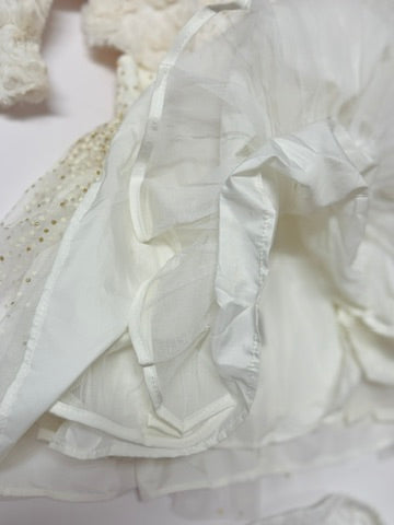 Pippa & Julie 3pc Dress ,Cardigan and Bloomers 18m