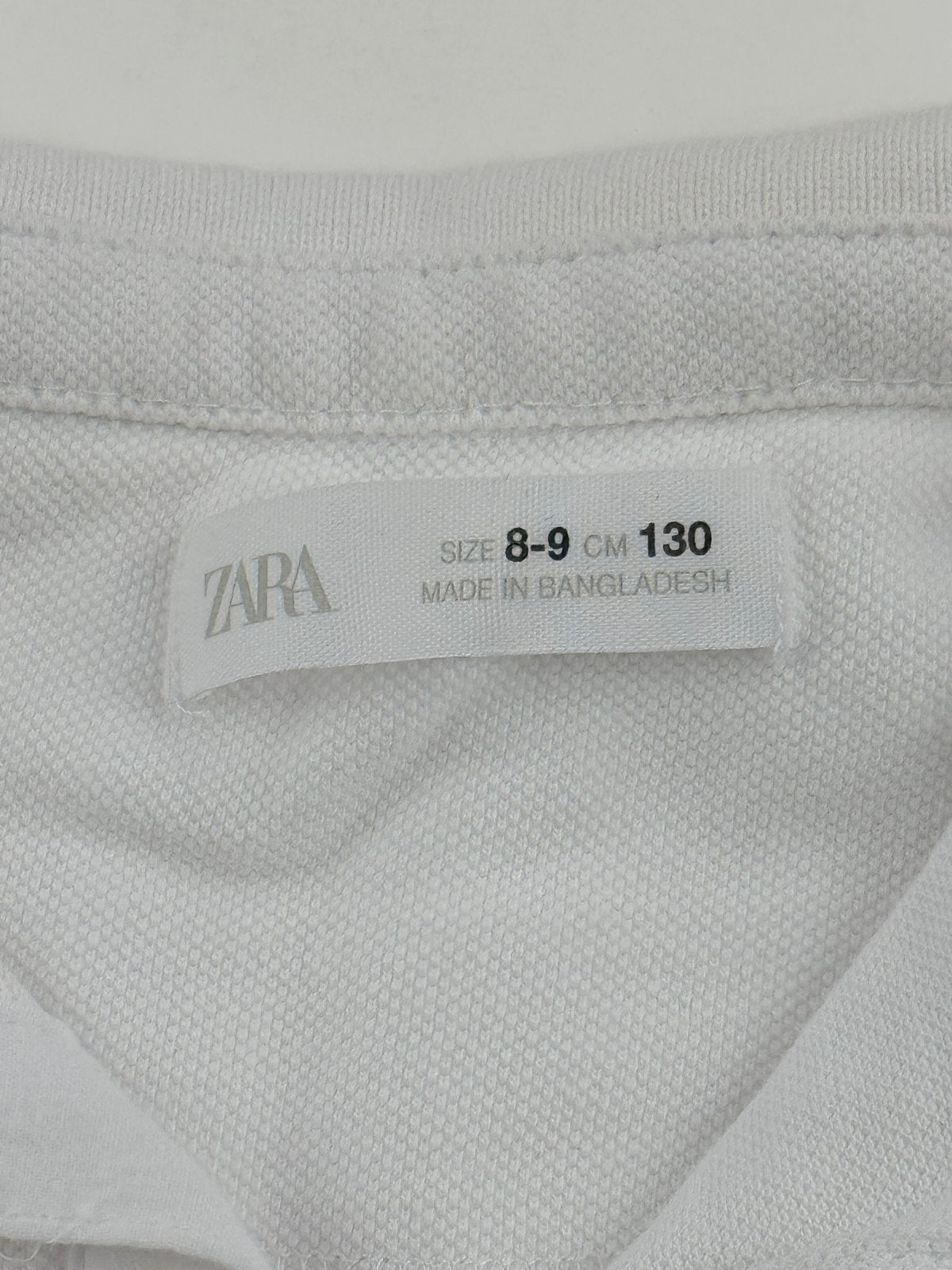 Zara White Polo Size 8-9