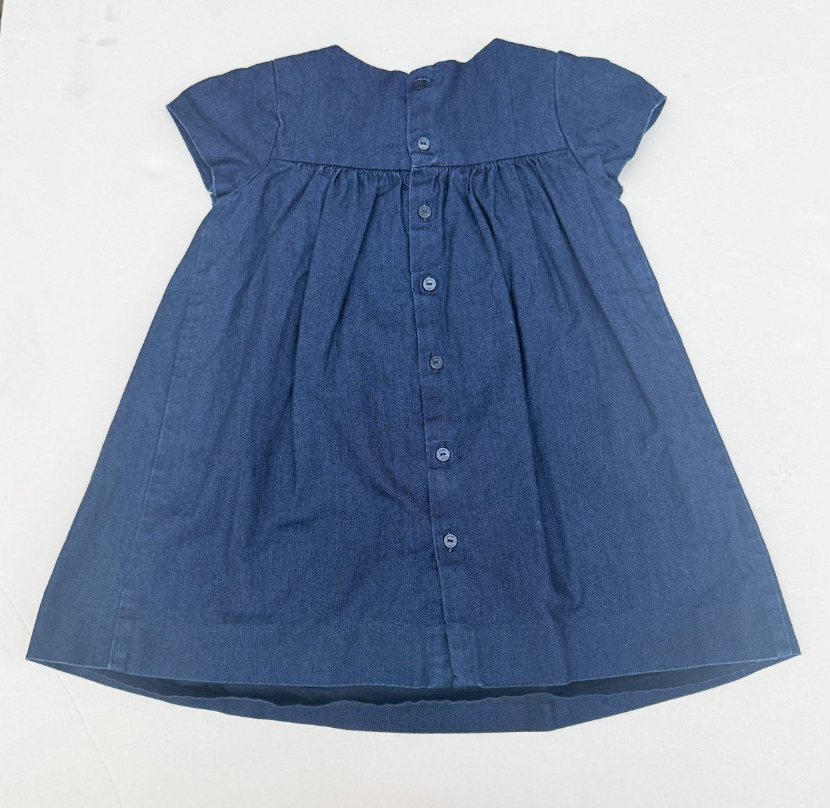 Jacadi Paris Smocked Denim Dress 24M